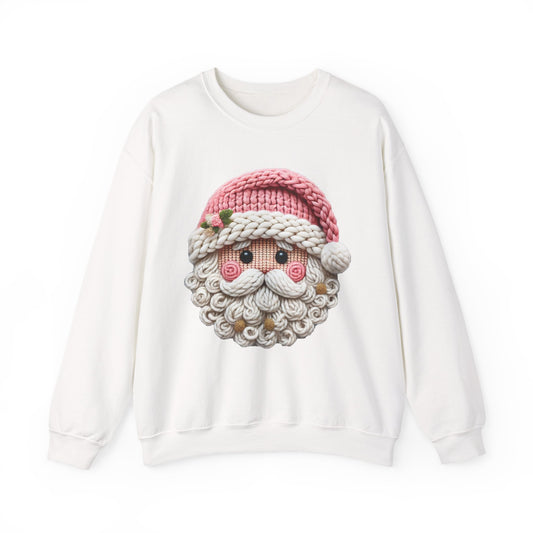 Knit Santa Christmas Crewneck Sweatshirt