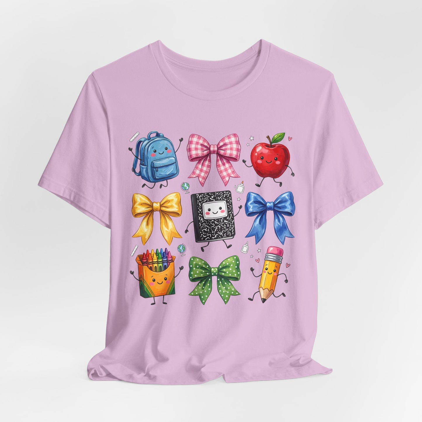 Back-to-School Cute School Supplies Doodles Graphic Tee