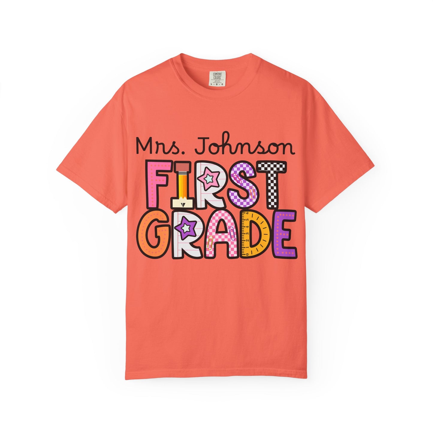 Personalized First Grade Teacher T-Shirt