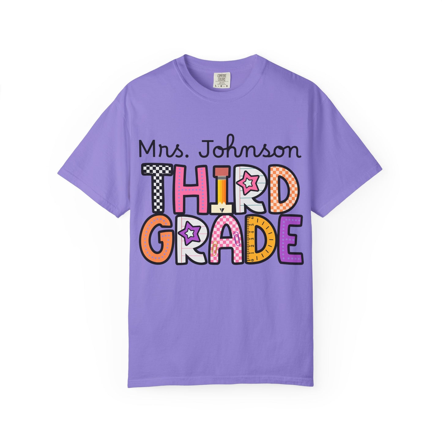 Personalized Third Grade Teacher T-Shirt