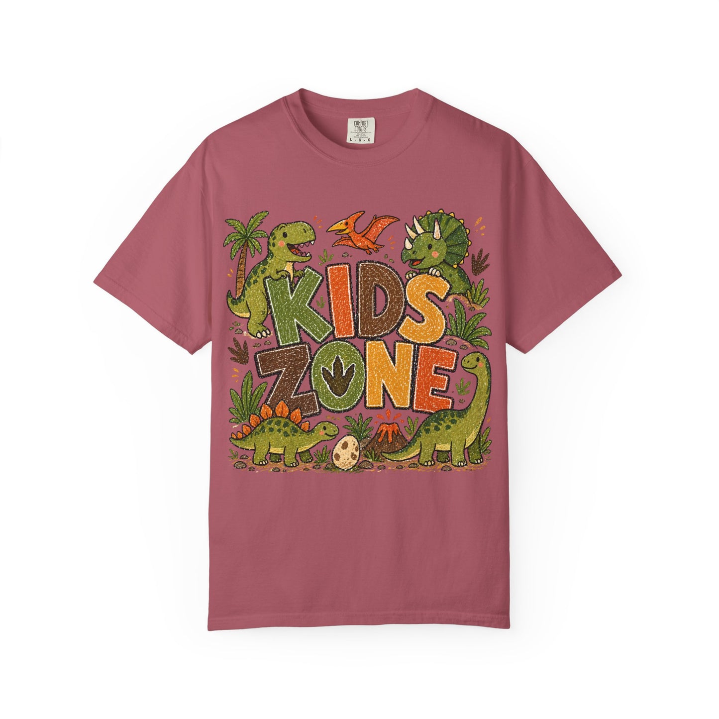 Kids Zone Daycare T-Shirt - Dino Crayon