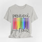Copy of Rainbow Flair Pen School Staff Tee - Principal With Flair