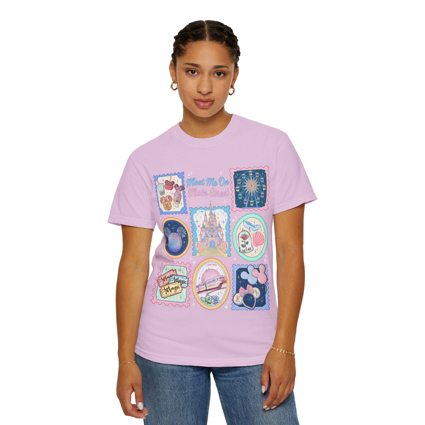 Theme Park Vintage Stamp Tee - Meet Me On Main Street