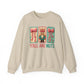Y'all Are Nuts Faux Yarn Nutcracker Holiday Crewneck Christmas Sweatshirt