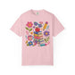 Cute Floral Faux-Yard School Supplies Graphic Tee