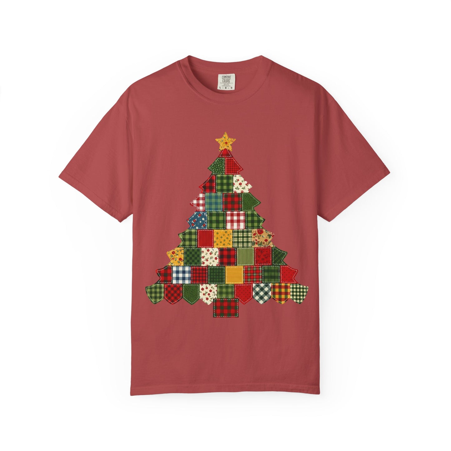 Christmas Patchwork Tree T-Shirt