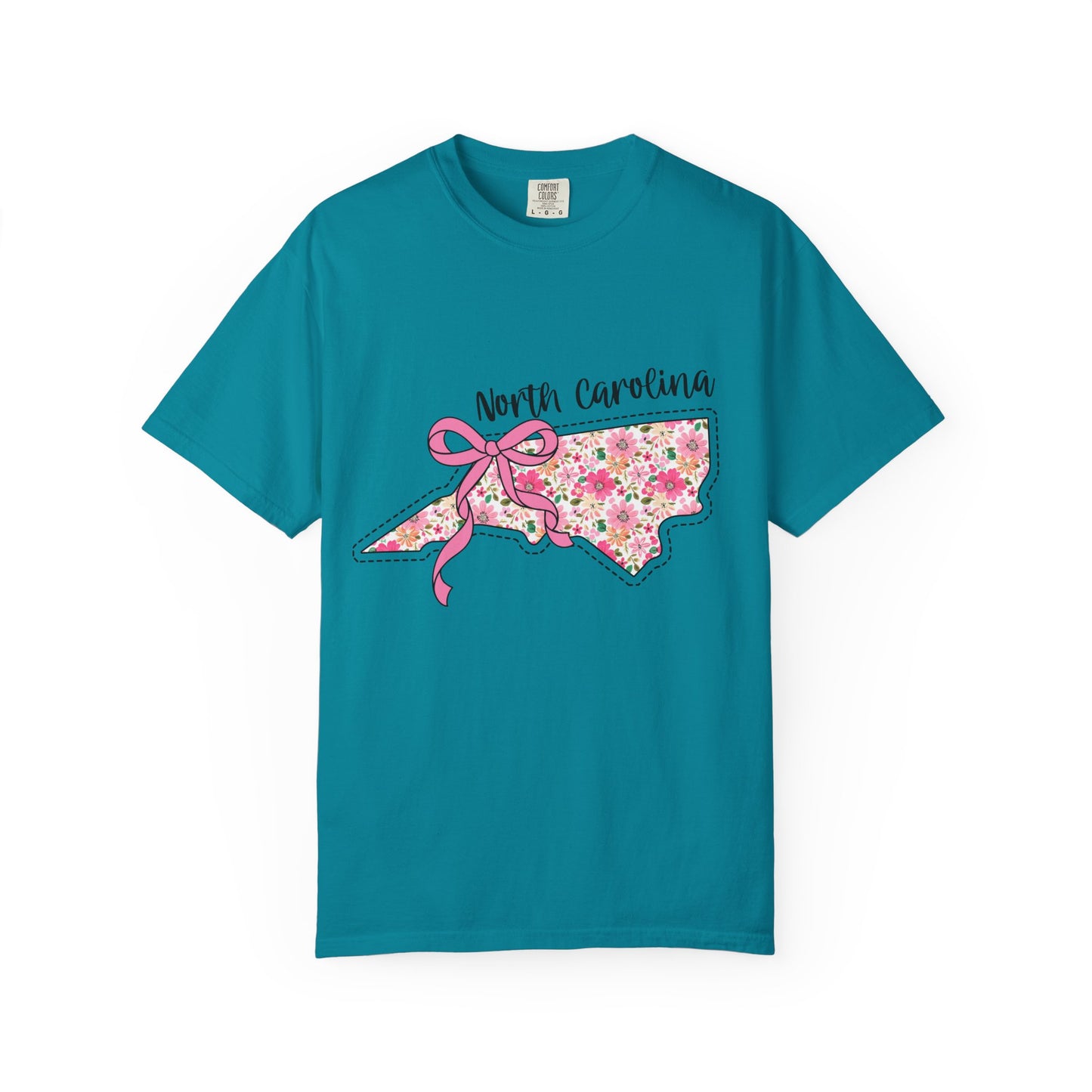 North Carolina Floral T-Shirt | Unisex Garment-Dyed Tee | Casual Wear, Spring/Summer Fashion