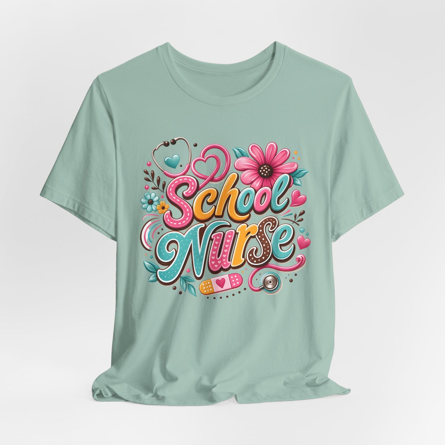 Groovy School Nurse Graphic Tee