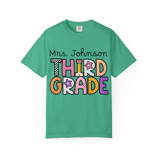 Personalized Third Grade Teacher T-Shirt