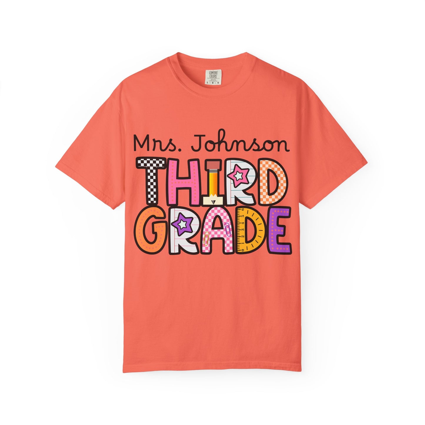 Personalized Third Grade Teacher T-Shirt