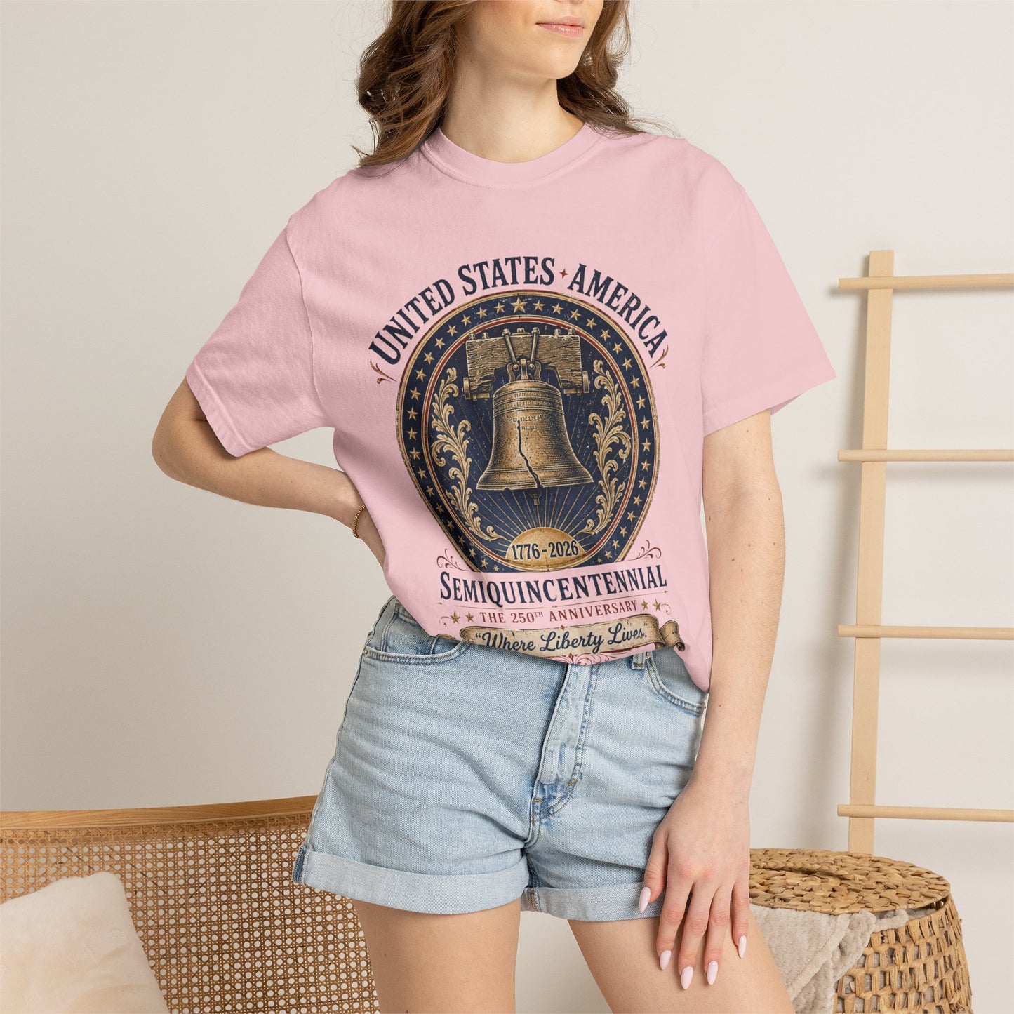 Semiquincentennial Liberty Bell T-Shirt — 250th USA Anniversary Tee