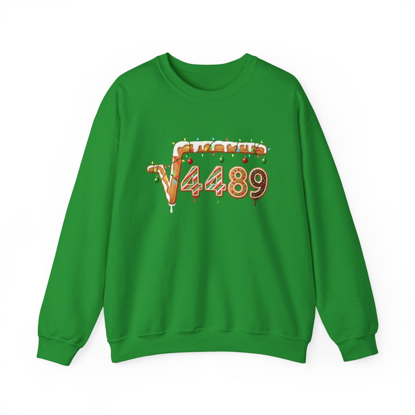 "67" √4489 Design Holiday Gingerbread Sweatshirt (√4489 Design)