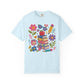 Cute Floral Faux-Yard School Supplies Graphic Tee