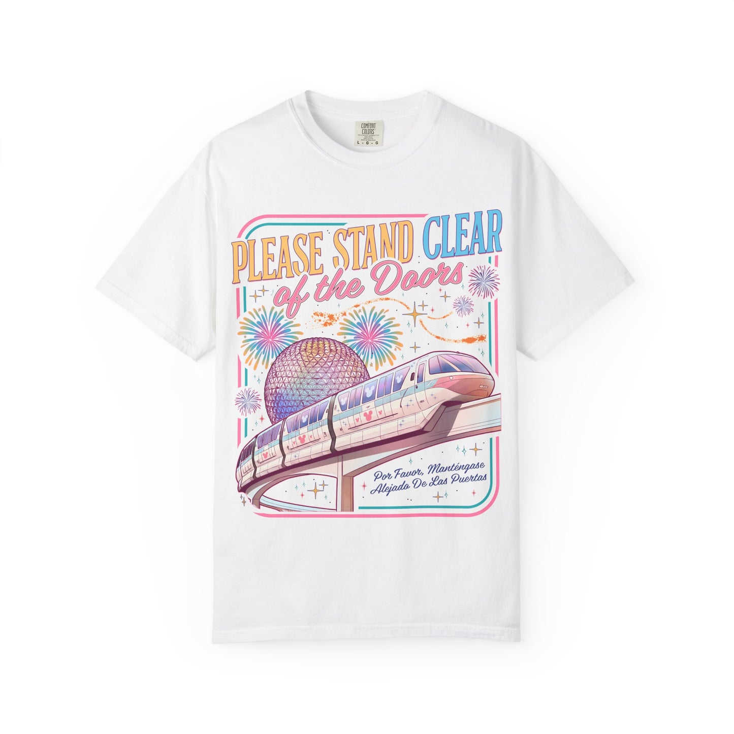 Please Stand Clear of the Doors Monorail T-Shirt — Retro Park Tee