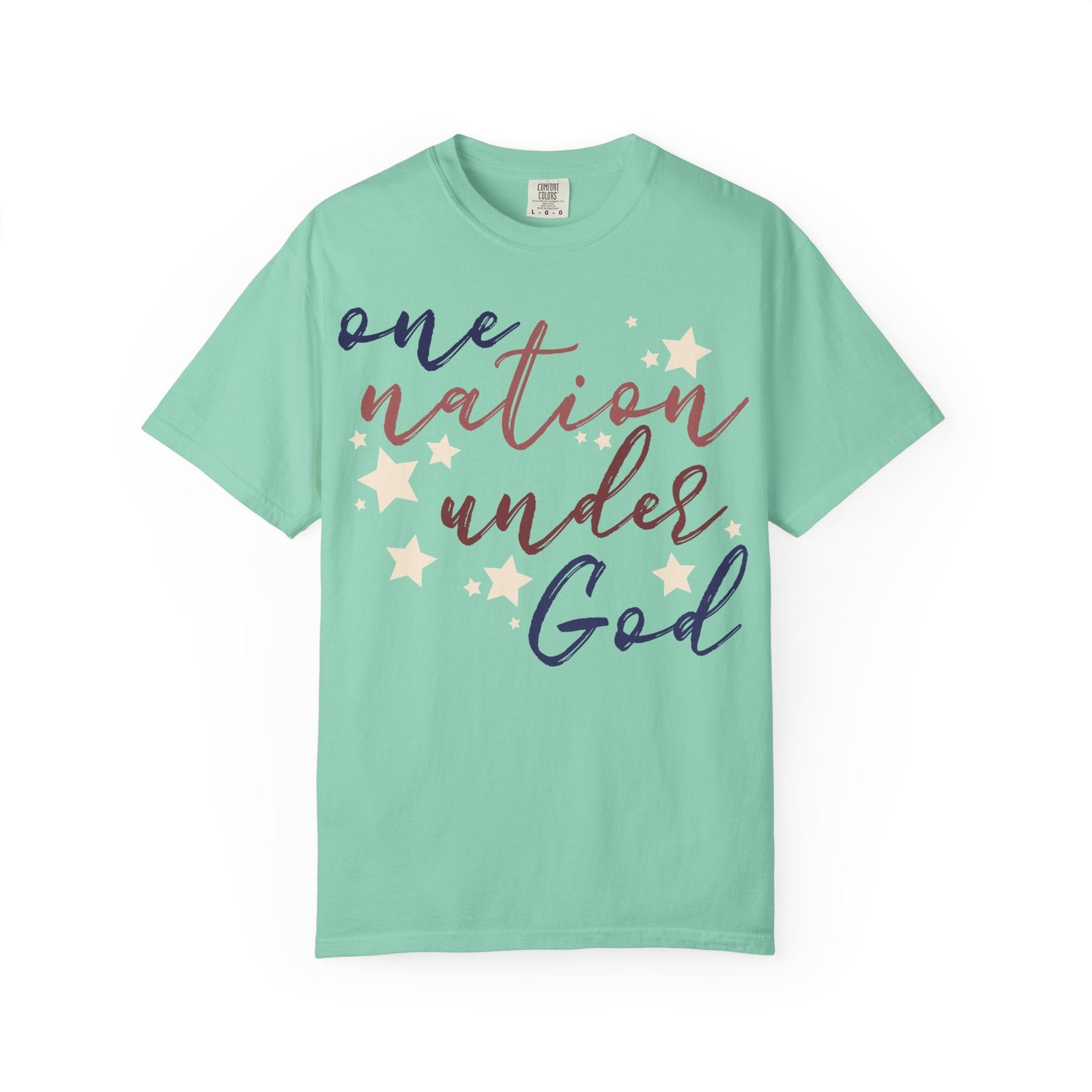One Nation Under God T-Shirt, Relaxed Fit Shirt, Casual Wear, Gift for Friends, Comfy Everyday Tee