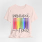 Copy of Rainbow Flair Pen School Staff Tee - Principal With Flair