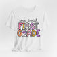 Personalized Colorful First Grade Teacher Graphic Tee