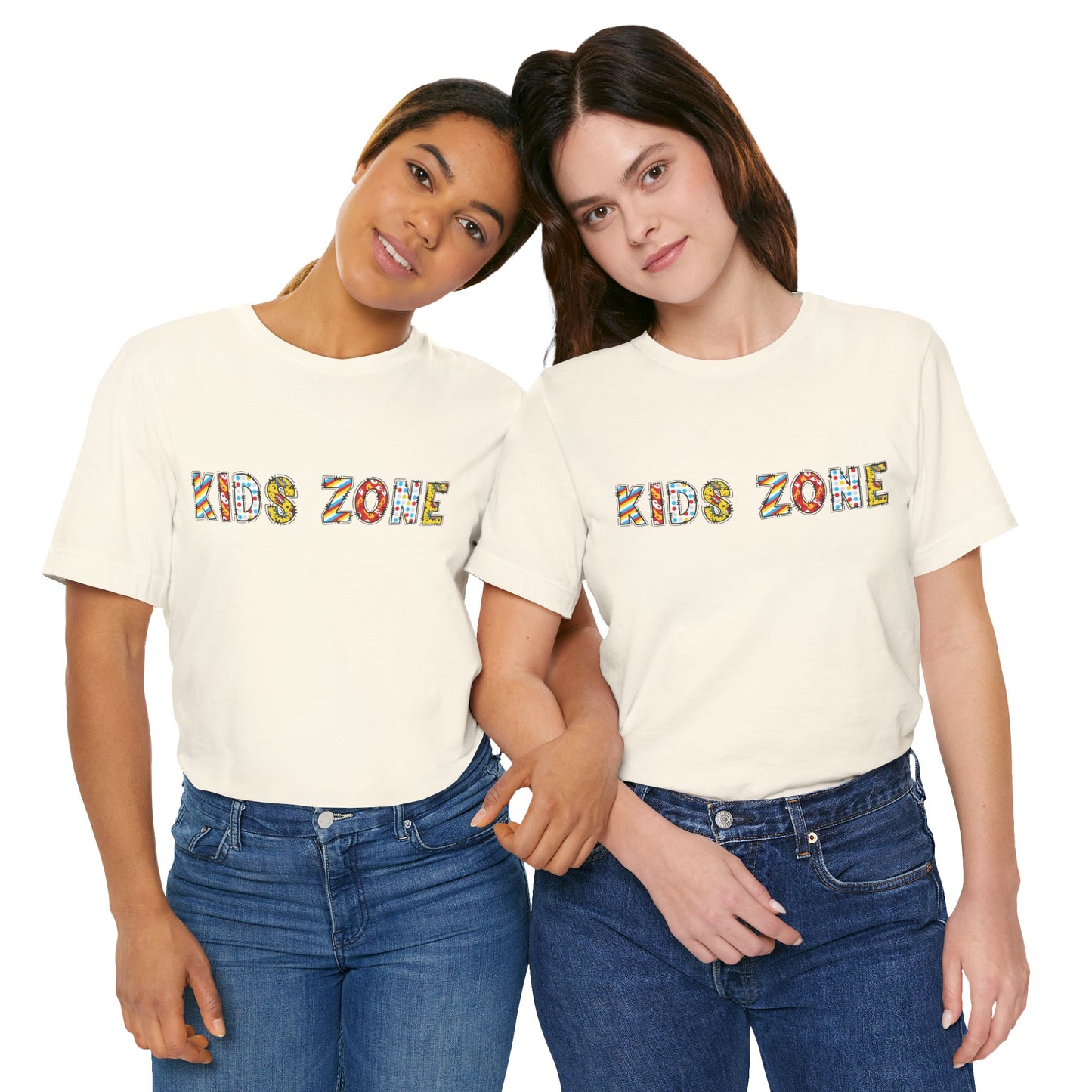 Kids Zone Daycare T-Shirt — Superhero Lettering