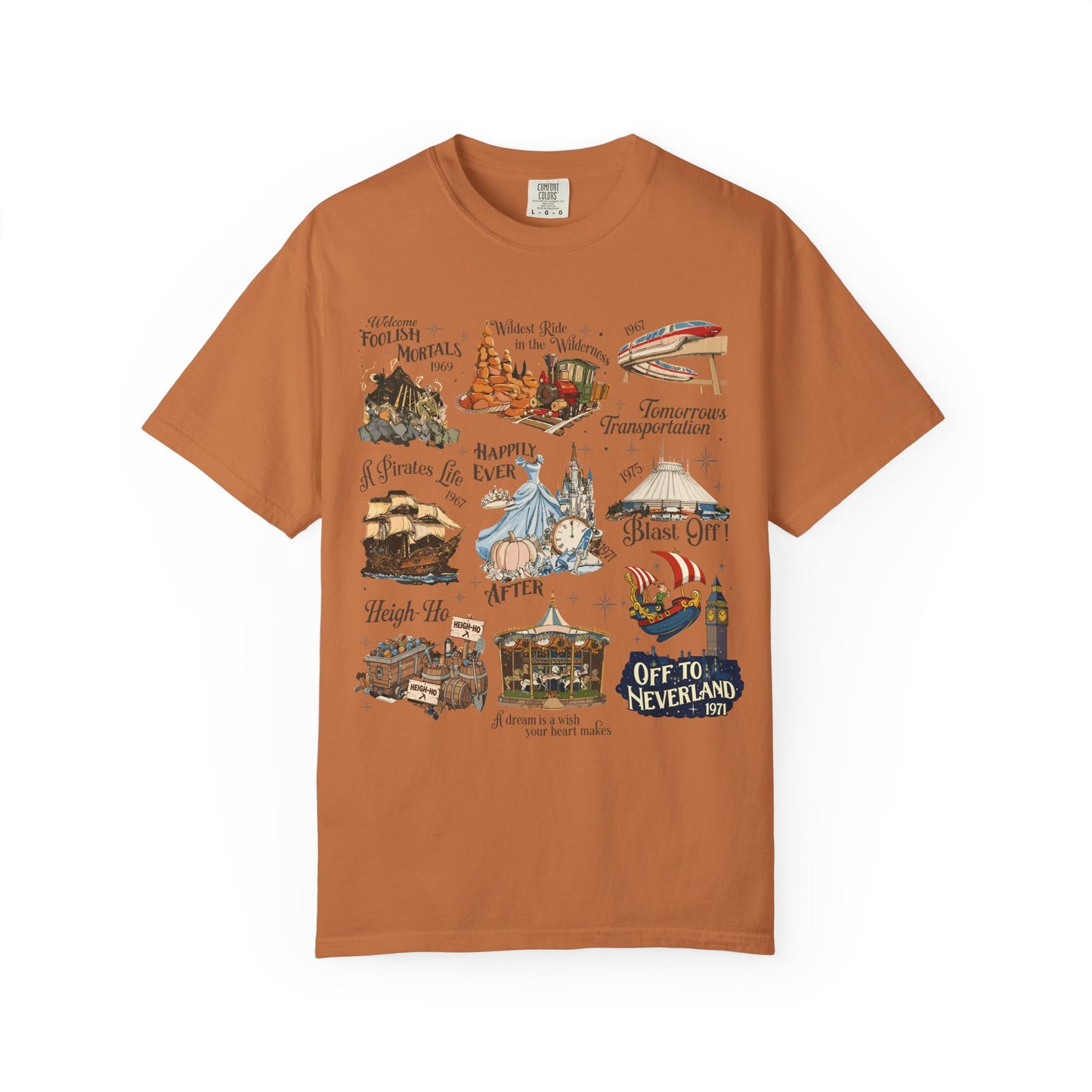 Theme Park Rides T-Shirt — Vintage Attraction Tee