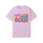 First Grade Rules T-Shirt, Unisex Garment-Dyed Tee, Back to School Top, Teacher Gift