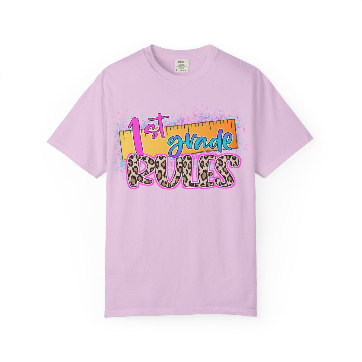 First Grade Rules T-Shirt, Unisex Garment-Dyed Tee, Back to School Top, Teacher Gift