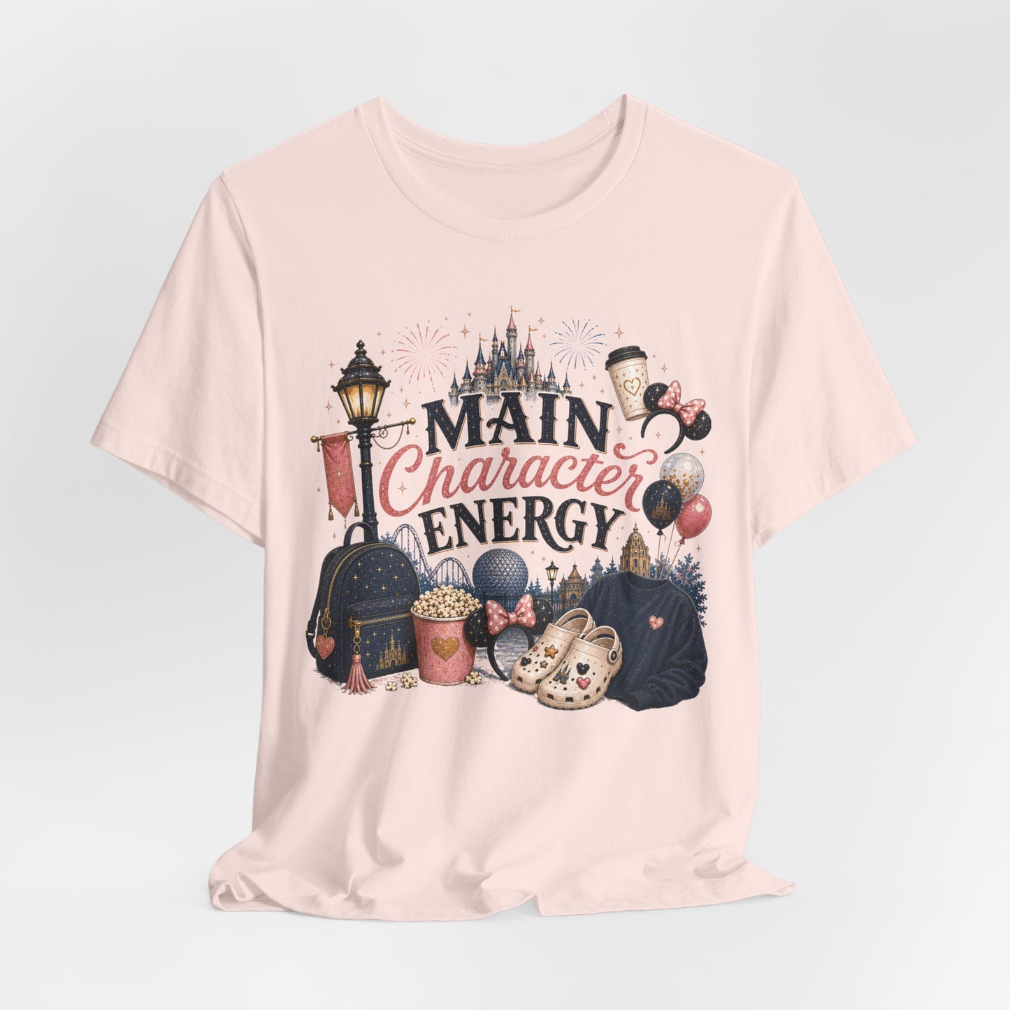 Main Character Energy Tee — Theme Park Fan Graphic T‑Shirt