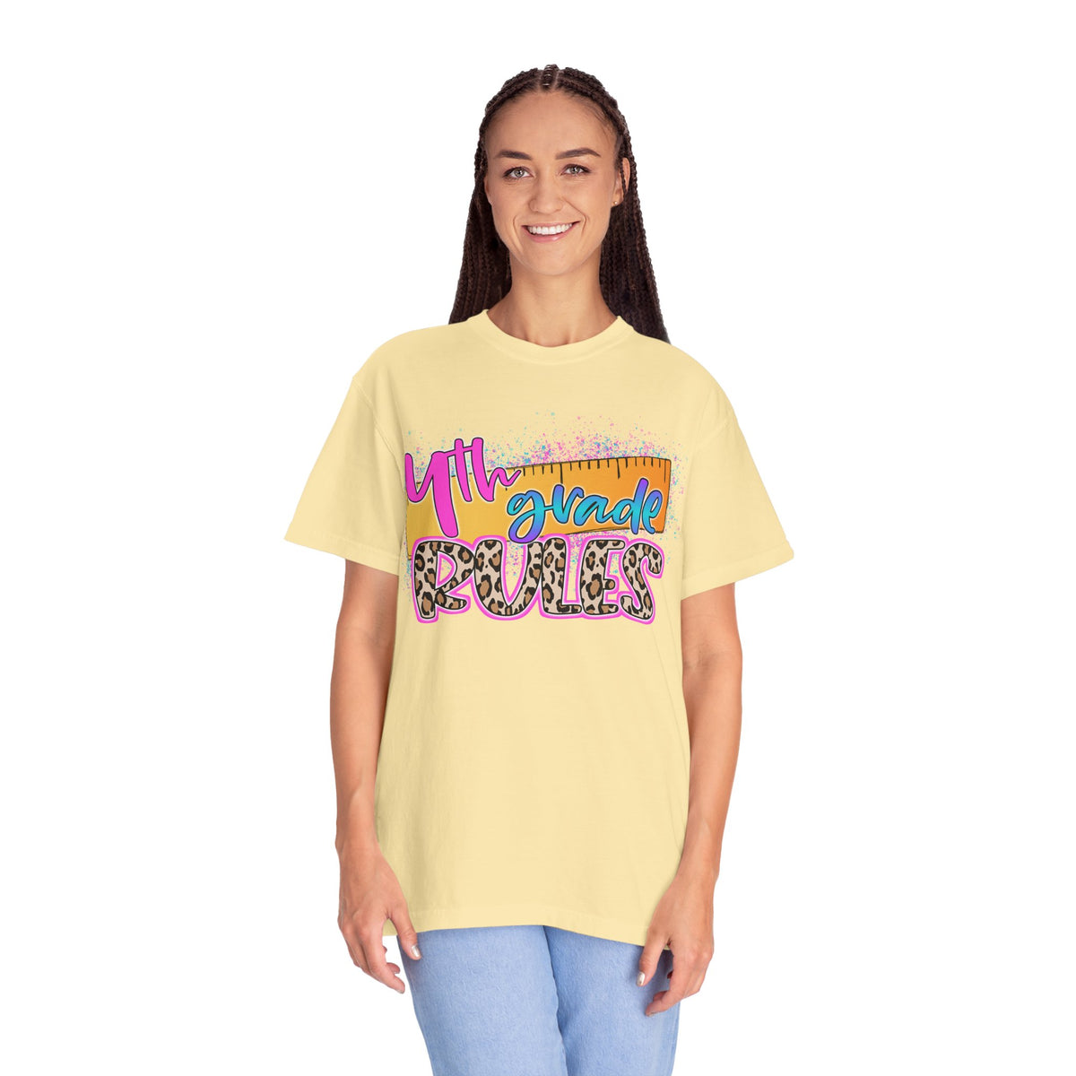 Fourth Grade Rules T-Shirt, Fun Shirt, Unisex Garment-Dyed Tee, Back to School Top, Teacher Gift