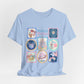 Meet Me On Main Street Cute Pastel Stamp Tee