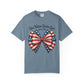 One Nation Under God Patriotic T-shirt with Bow Design