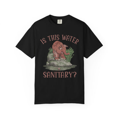 Cute Elephant Character Tee - Is This Water Sanitary?