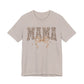 Mama Leopard Print Tee — Floral Bow Mother's Day Shirt