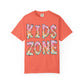 Kids Zone Daycare Comfort Colors Tee - Spring Pastels Plaid