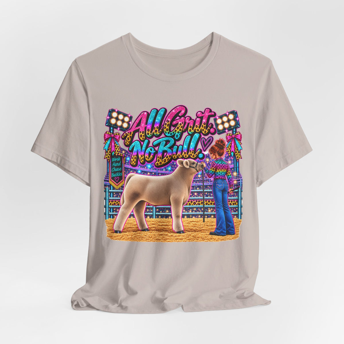 Show Steer "All Grit, No Bull" Livestock Show Tee