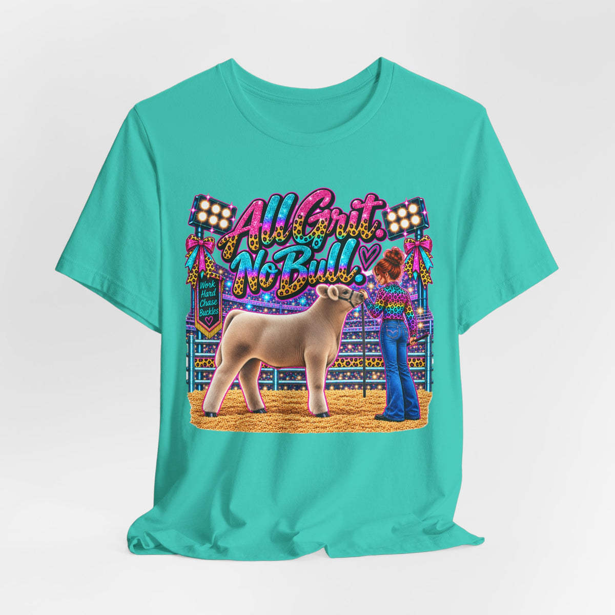 Show Steer "All Grit, No Bull" Livestock Show Tee