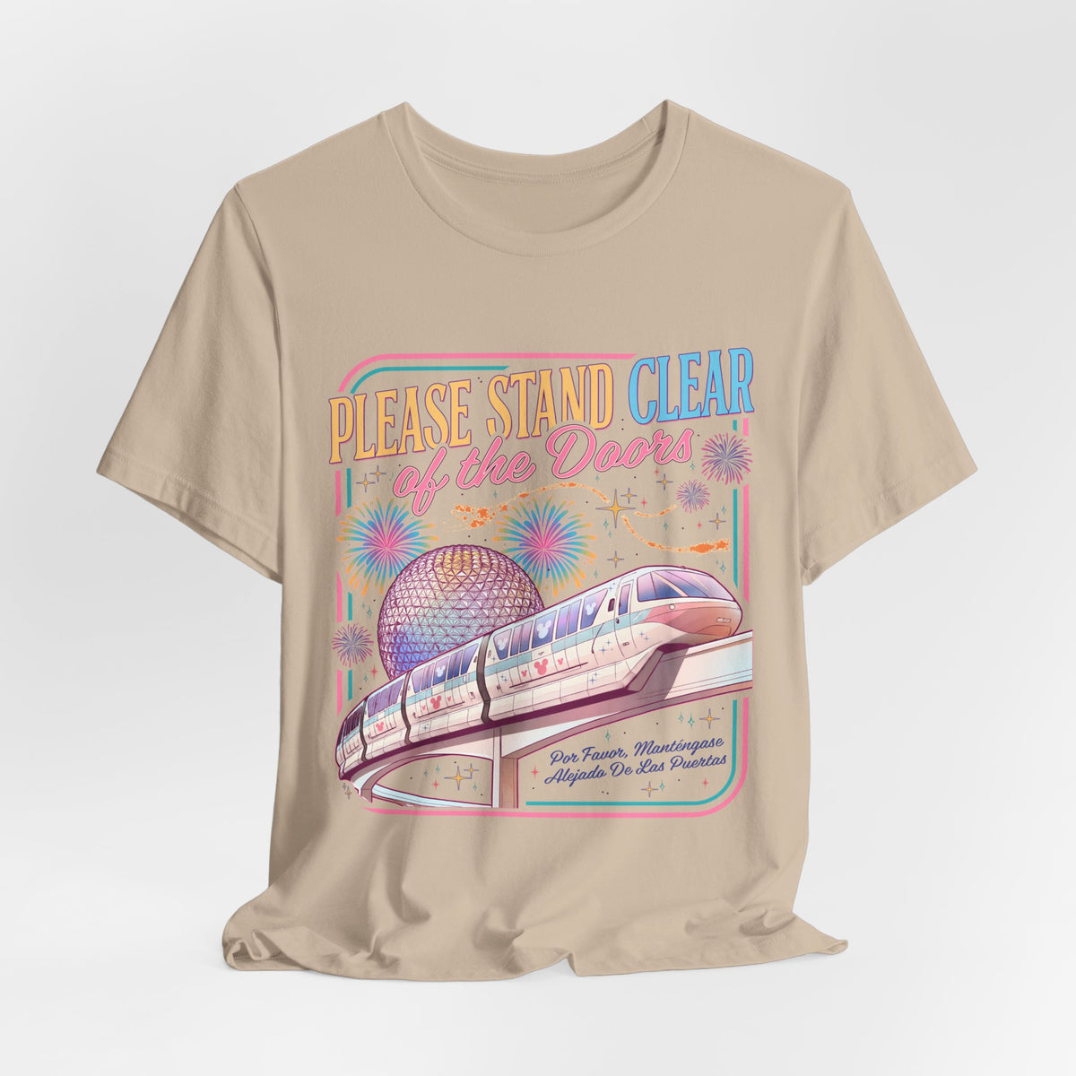 Please Stand Clear of the Doors Monorail T-Shirt — Retro Park Tee