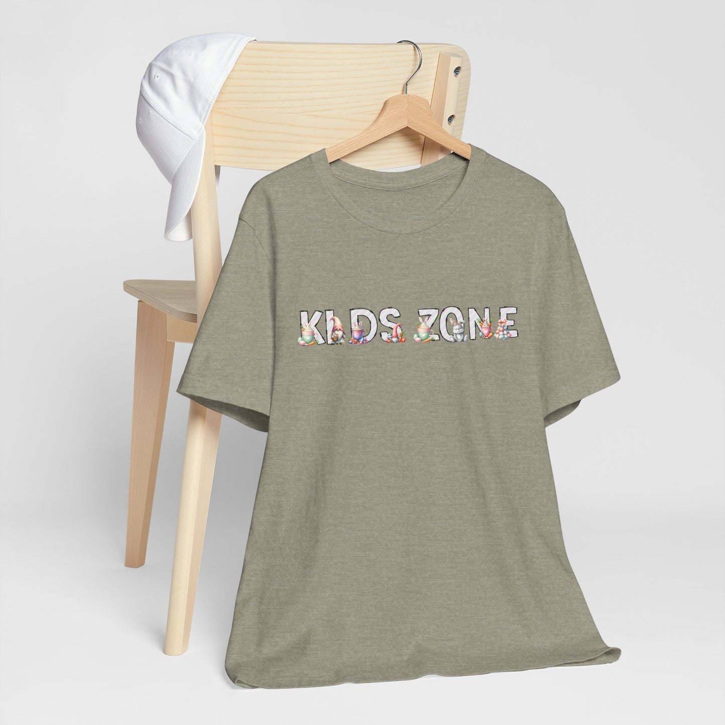 Kids Zone Daycare Easter T-Shirt — Easter Stripes