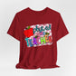 Colorful Faux Glitter Tee - PE Teacher