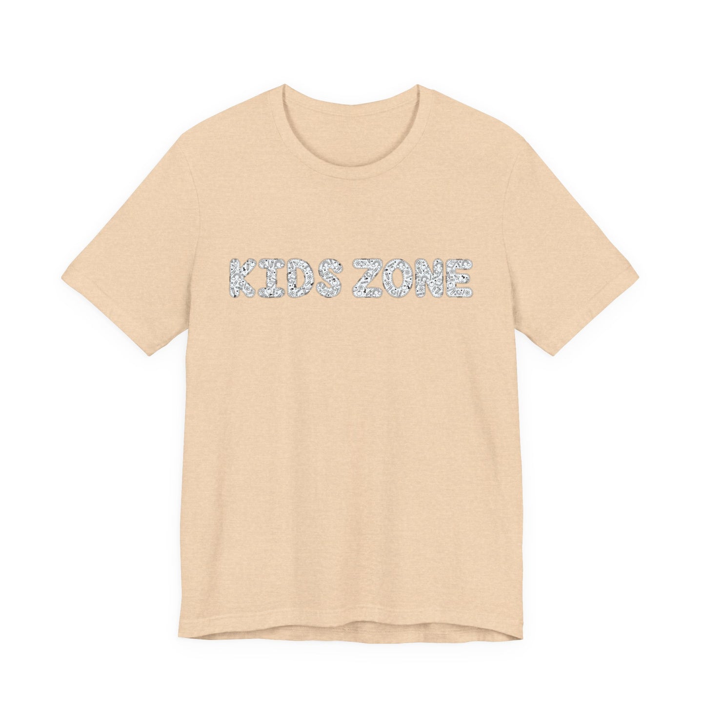 Kids Zone Daycare T-Shirt — School Doodles Lettering