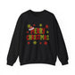 Merry Christmas Festive Yarn Holiday Sweatshirt Christmas Crewneck
