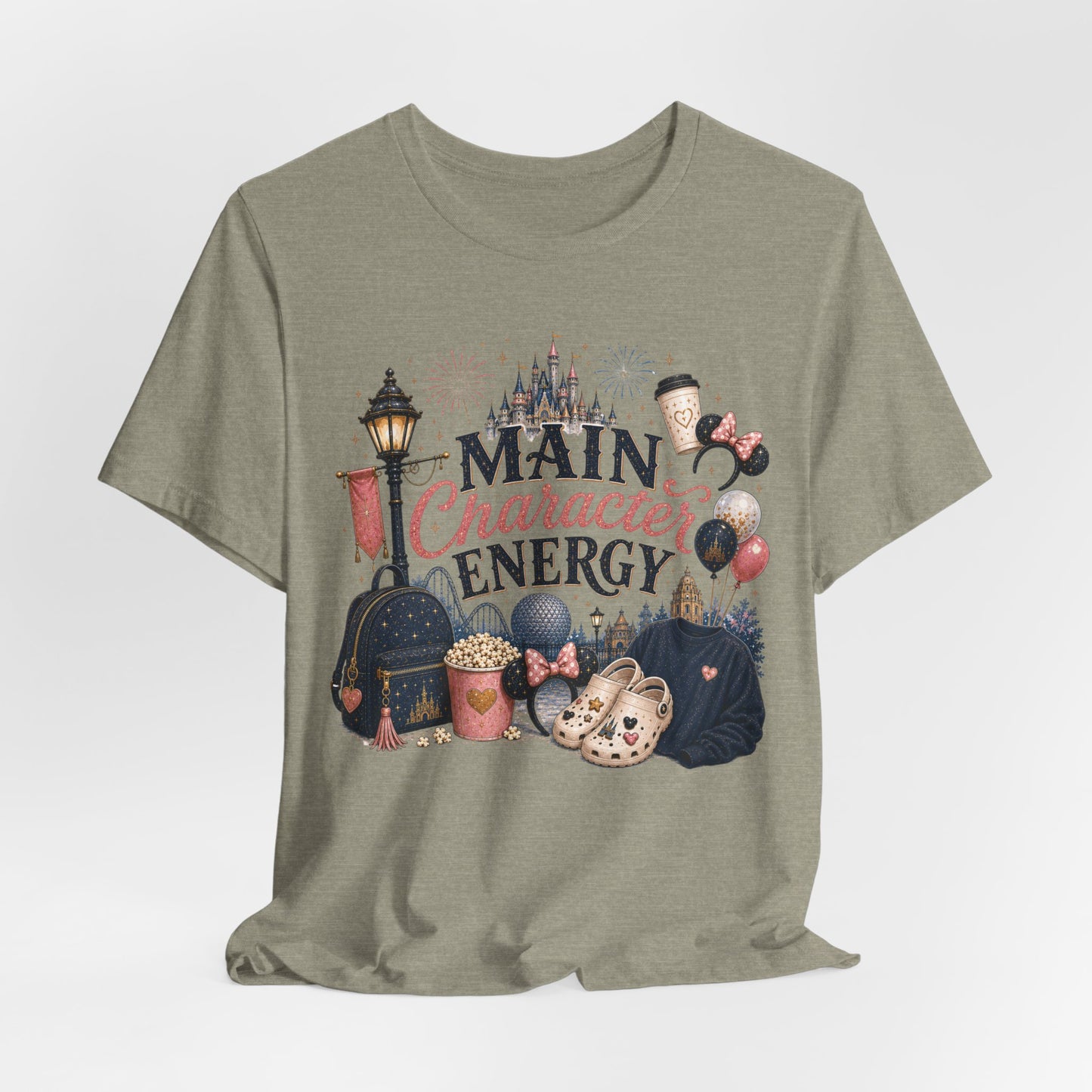 Main Character Energy Tee — Theme Park Fan Graphic T‑Shirt