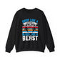 Drop Like a Butterfly, Block Like a Beast Hockey Crewneck Sweatshirt