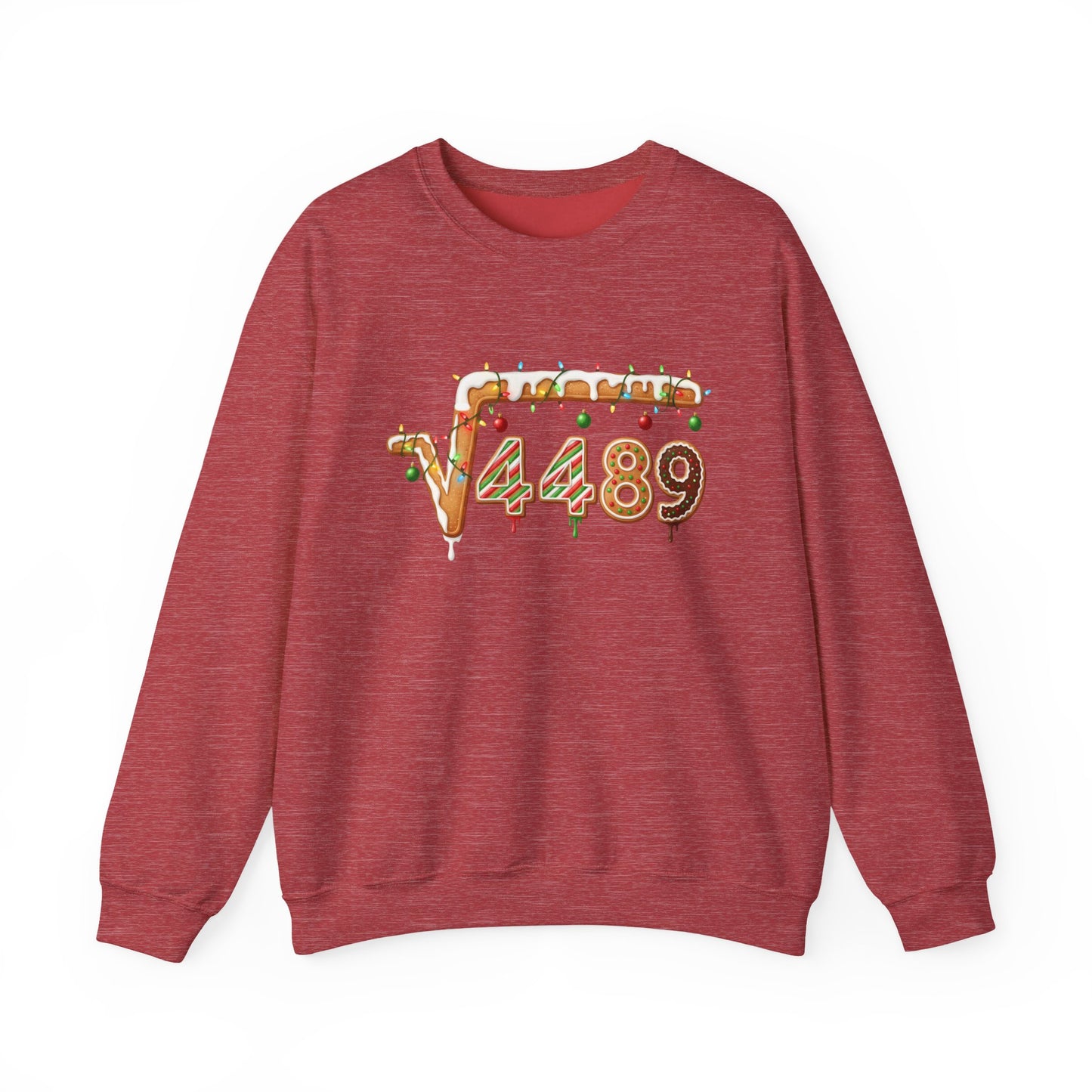 "67" √4489 Design Holiday Gingerbread Sweatshirt (√4489 Design)