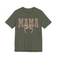Mama Leopard Print Tee — Floral Bow Mother's Day Shirt
