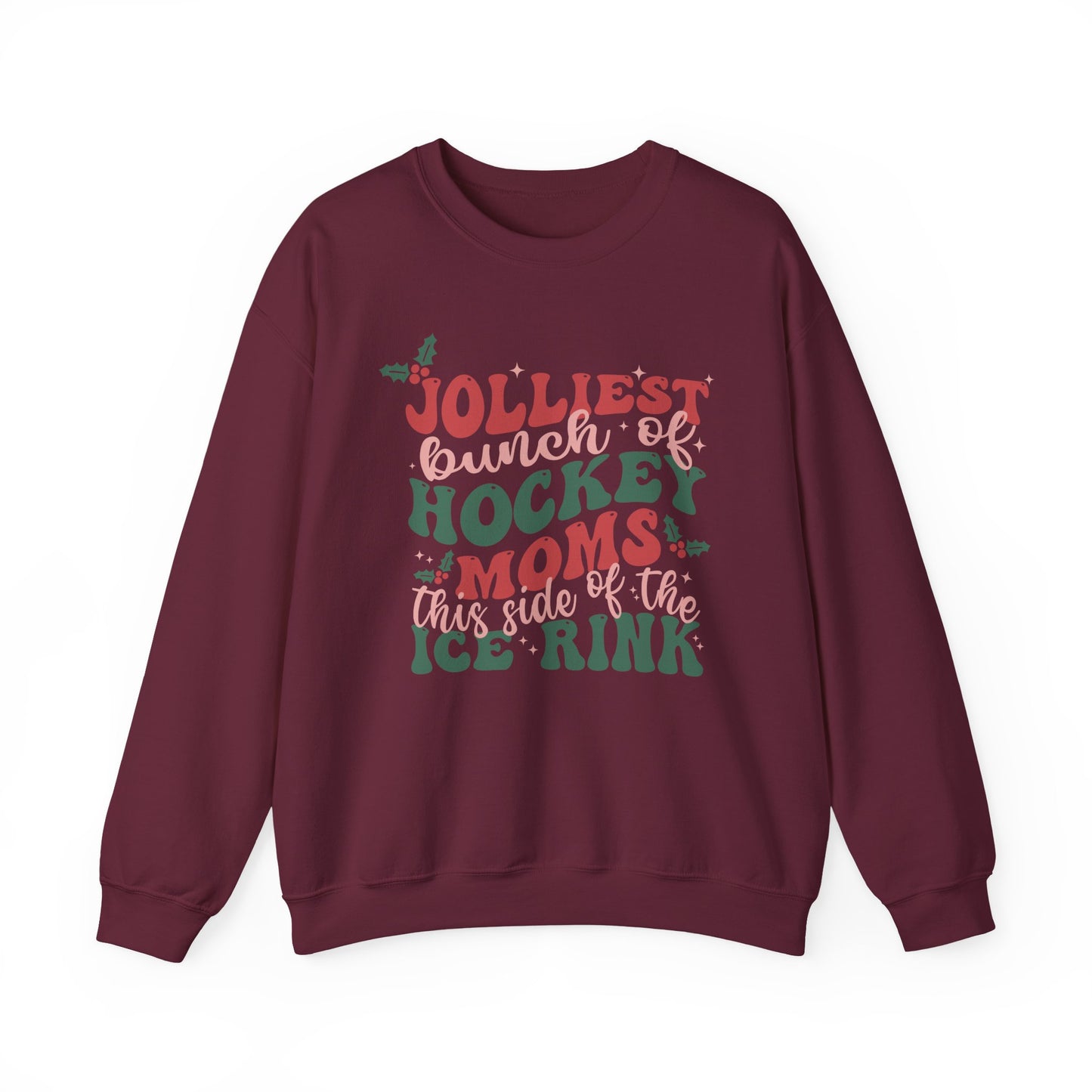 Jolliest Hockey Moms Crewneck Sweatshirt