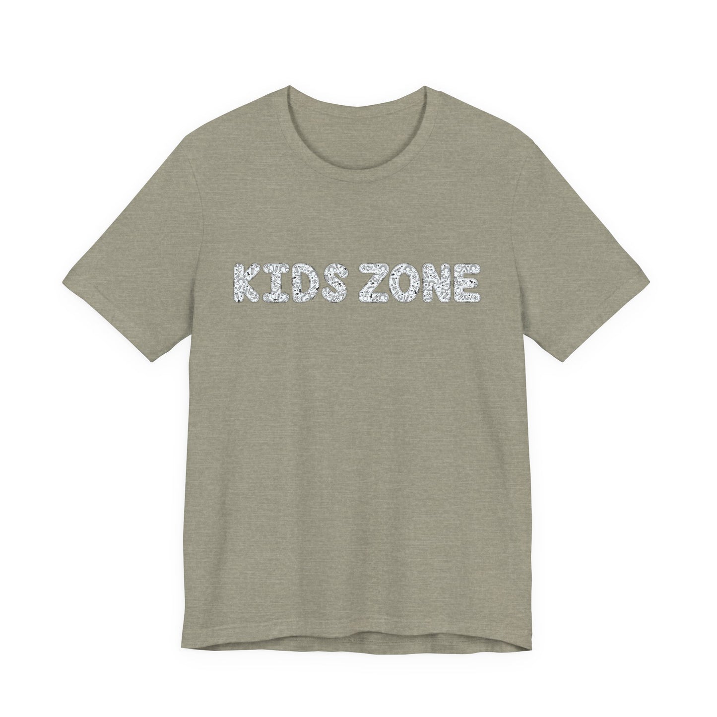 Kids Zone Daycare T-Shirt — School Doodles Lettering