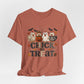 Faux Quilted Halloween Chick or Treat T‑Shirt