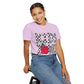 Kids Zone T-Shirt — Checkerboard Text with Cute Apple Graphic