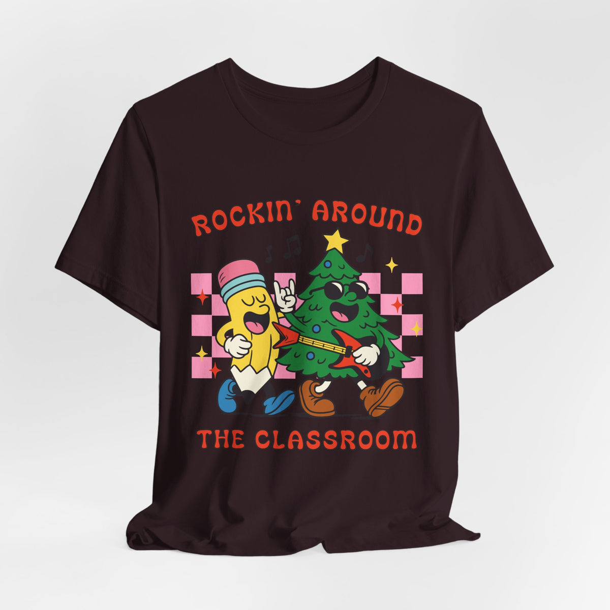 Rockin’ Around the Classroom Christmas Teacher T-Shirt