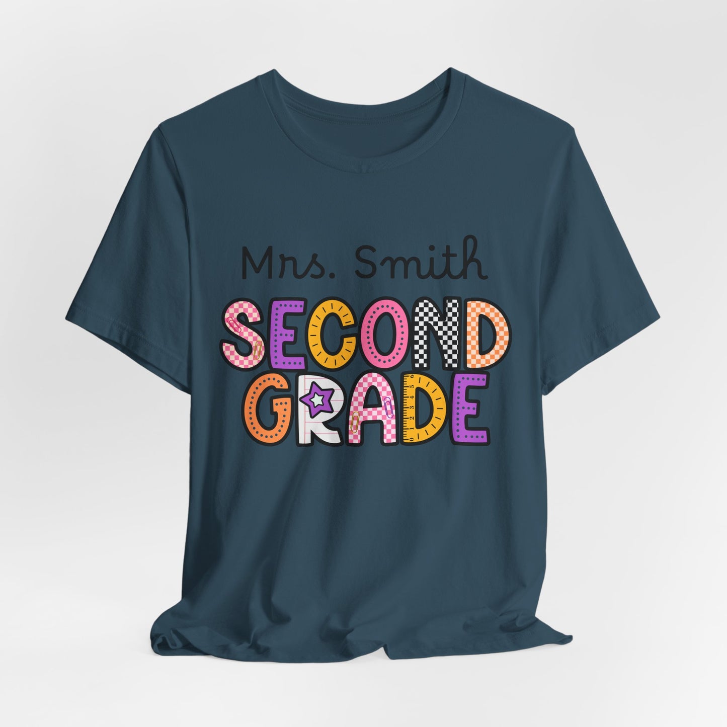 Personalized Second Grade Teacher T-Shirt
