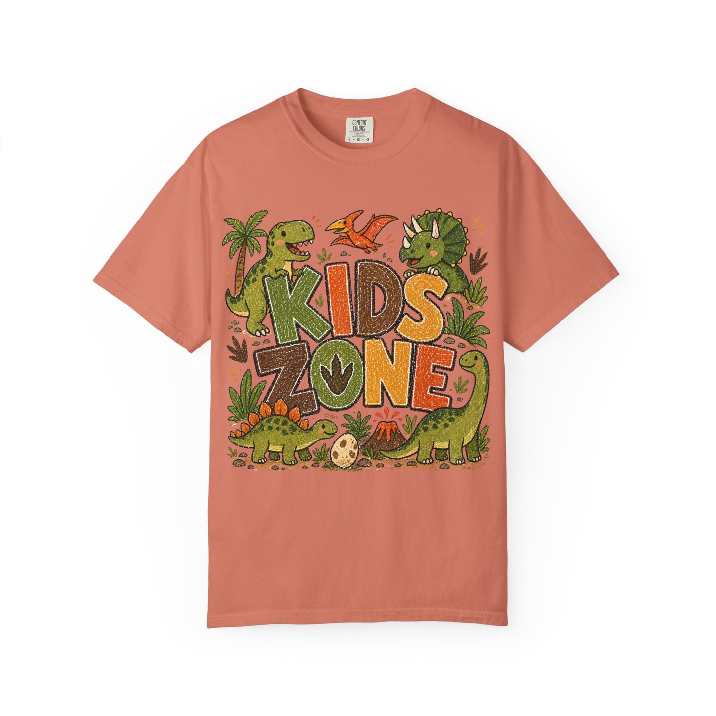 Kids Zone Daycare T-Shirt - Dino Crayon